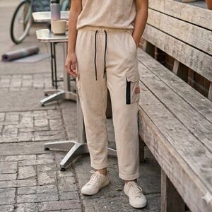 Nike Beige Cargo Jogger Pants with Drawstring